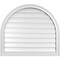 Ekena Millwork Round Top Surface Mount PVC Gable Vent: Functional, w/ 2"W x 1-1/2"P Brickmould Frame, 32"W x 28"H GVPRT32X2802SF - alternate 1